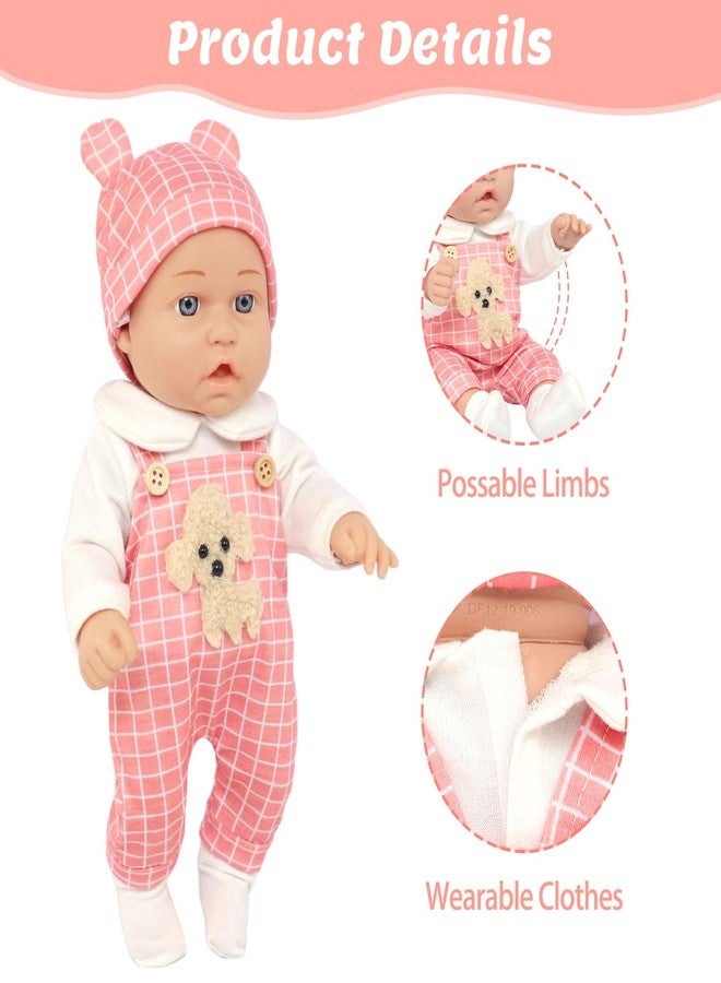 UNICORN ELEMENT 12" Baby Dolls with Backpack Carrier,12 Inch Baby Doll Accessories Cute Hat Pacifier Bottle Diaper Doll Playset for 3+ Year Old Kids - Image 5